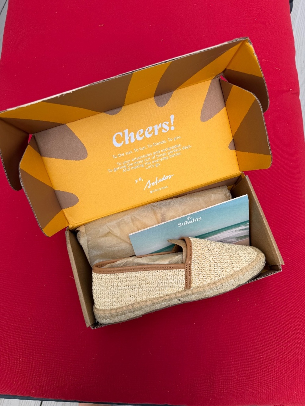 Solids Women's Original Espadrilles Natural Raffia with Leather Trim Size 7-7.5